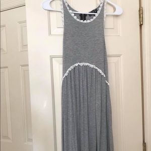 Boutique grey flowy dress